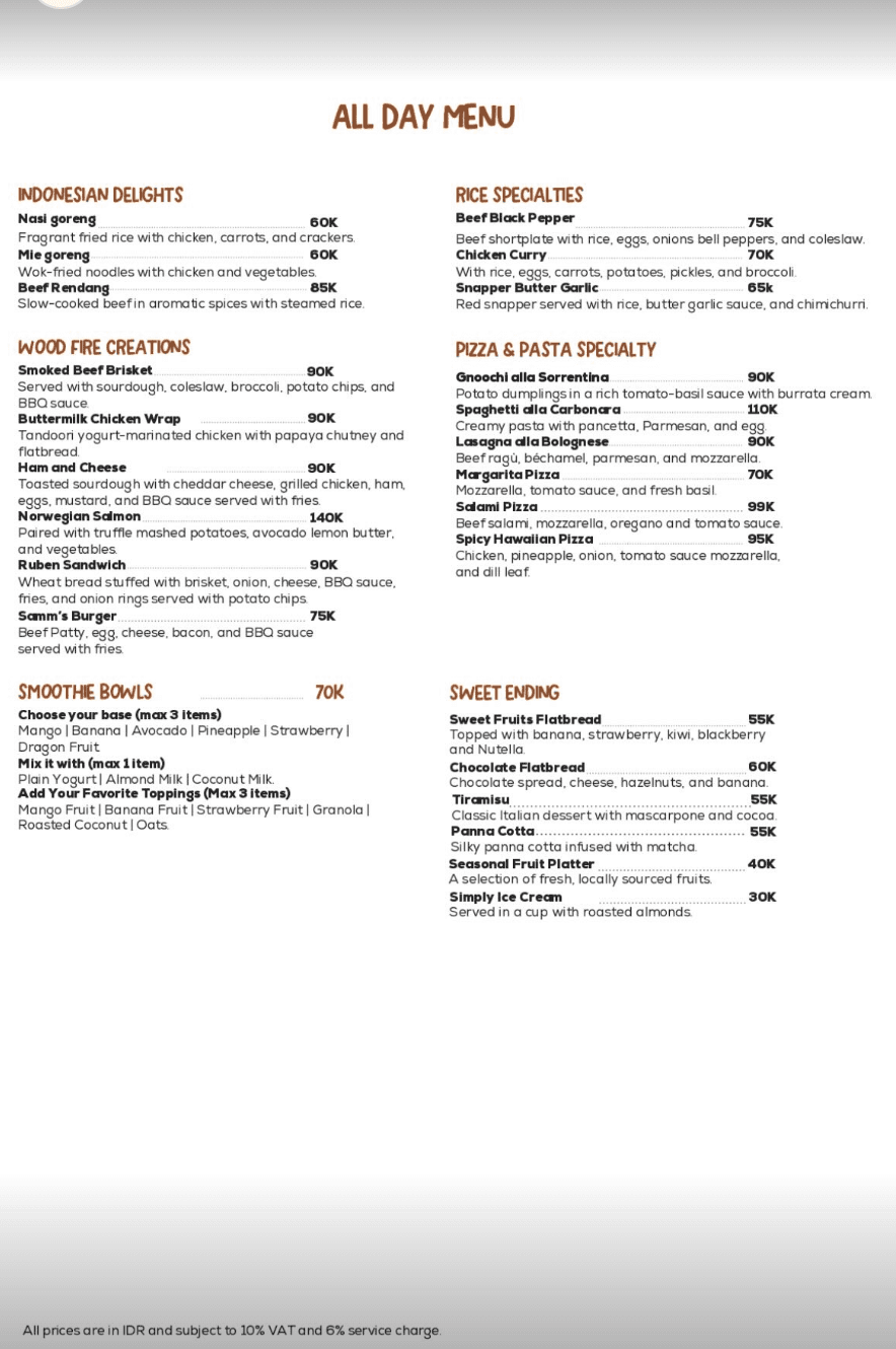 Menu page 6